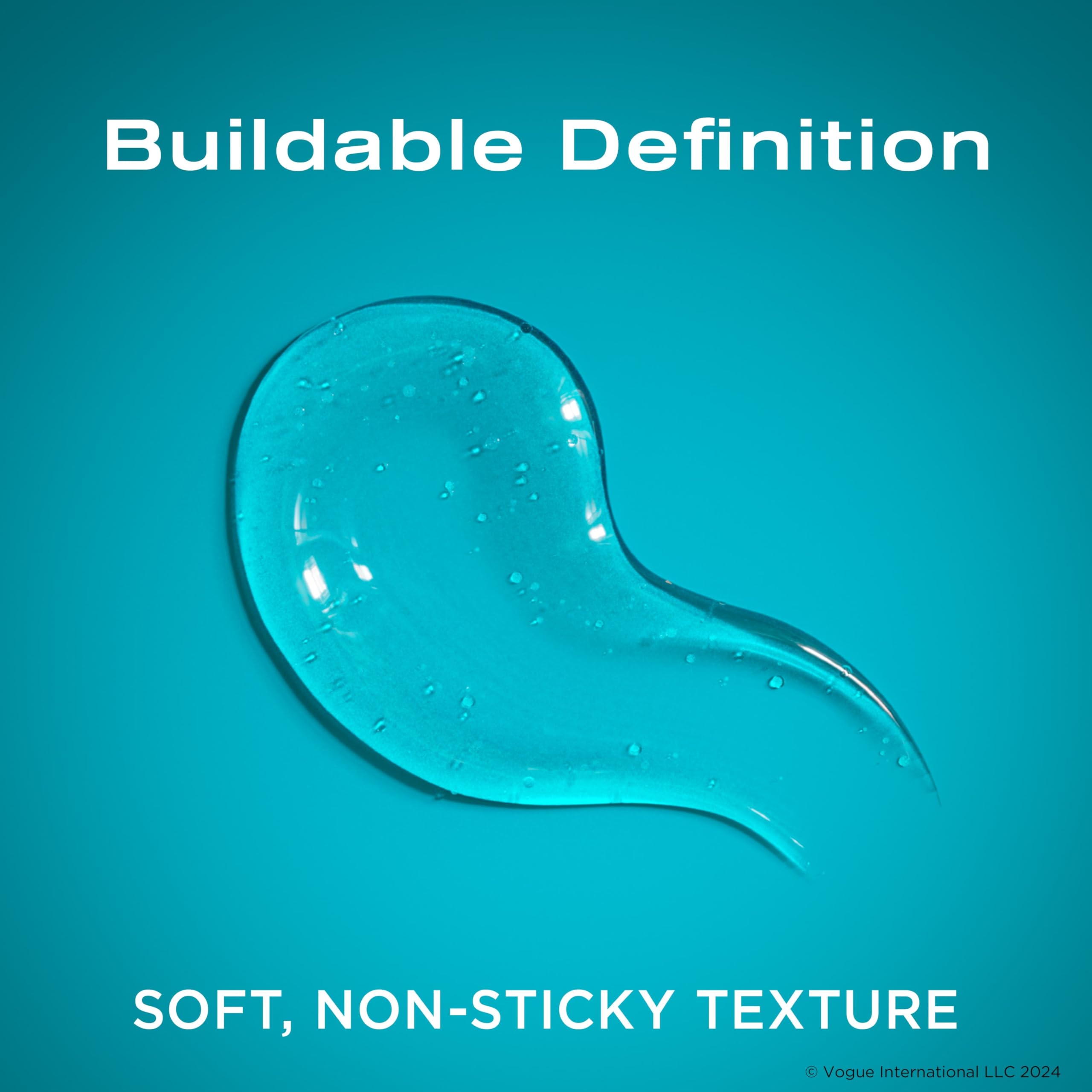 OGX Antioxidants + Touchable Hold Gel, Medium Hold Hair Styling Gel for 24 Hour Definition & Frizz Control, Anti-Humidity Hair Gel with a Soft, Non-Sticky Texture, Paraben-Free, 6 fl. oz